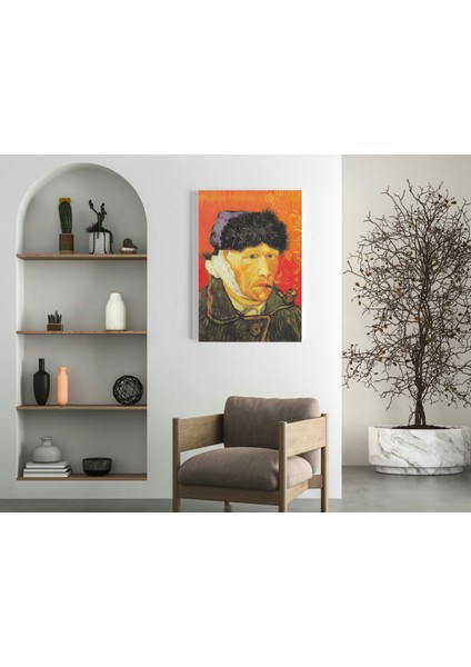 Vincent Van Gogh- Self-Portrait With A Bandaged Ear- Ahşap Mdf Tablo modelleri