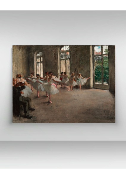 Edgar Degas - The Rehearsal - Ahşap Mdf Tablo fiyatları
