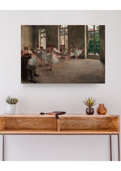 Edgar Degas - The Rehearsal - Ahşap Mdf Tablo modelleri