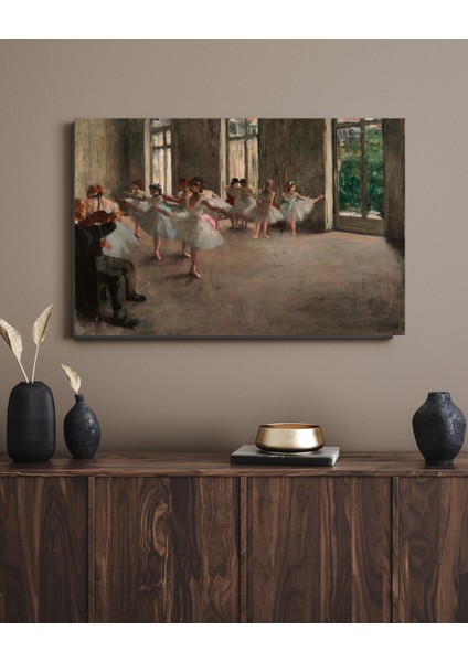 Edgar Degas - The Rehearsal - Ahşap Mdf Tablo fırsatları