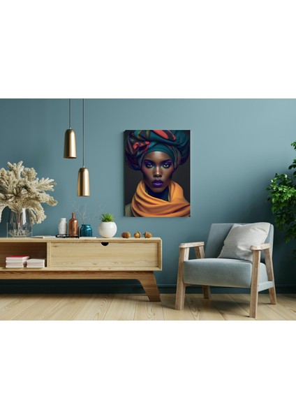 Wodaabe Kabile Boncuk - Ahşap Mdf Tablo modelleri