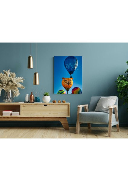 Balon Manzarası 38 -Ahşap Mdf Tablo modelleri