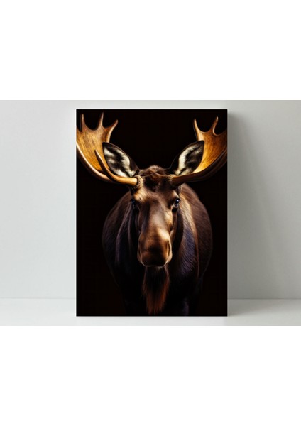 Moose Geyiği -Ahşap Mdf Tablo