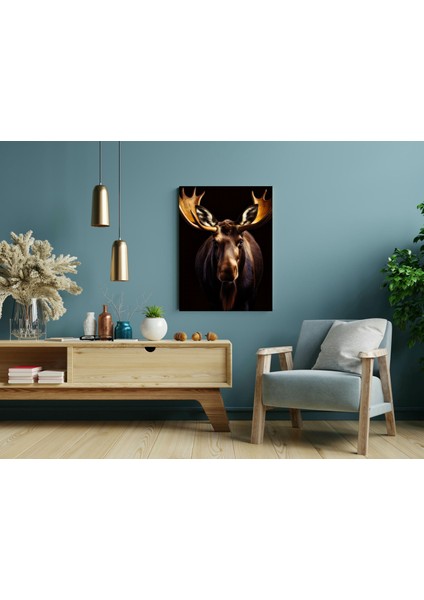 Moose Geyiği -Ahşap Mdf Tablo modelleri