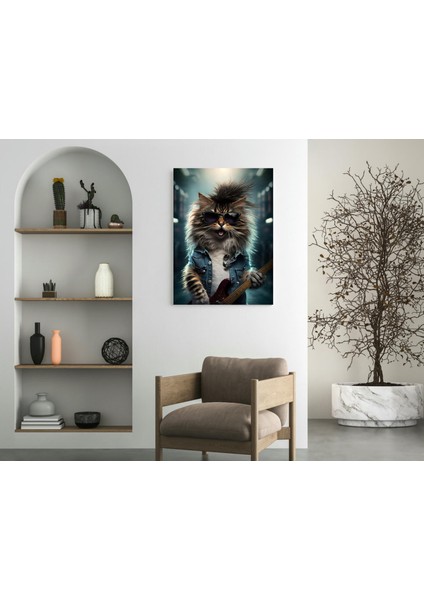 Kedi Rock - Ahşap Mdf Tablo fırsatları