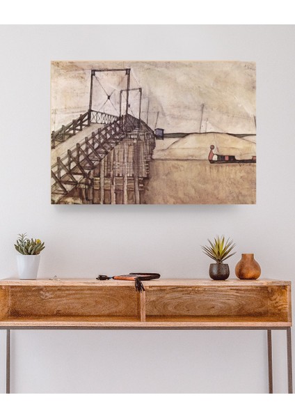 Egon Schiele - The Bridge - Ahşap Mdf Tablo modelleri