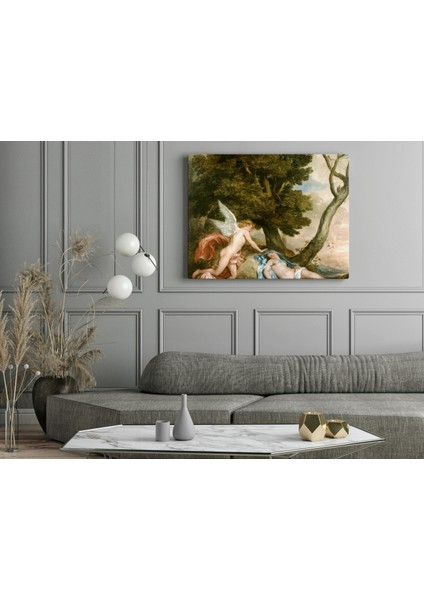 Anthony Van Dyck- Amor And Psyche - Ahşap Mdf Tablo