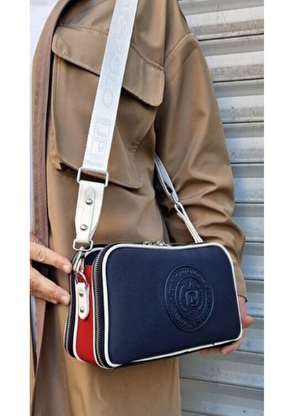 Justpolo Kadın 5 Bölmeli Ayarlanabilir Uzun Askılı Omuz Çantası Postacı Çantası