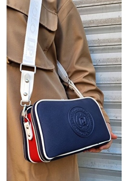 Justpolo Kadın 5 Bölmeli Ayarlanabilir Uzun Askılı Omuz Çantası Postacı Çantası