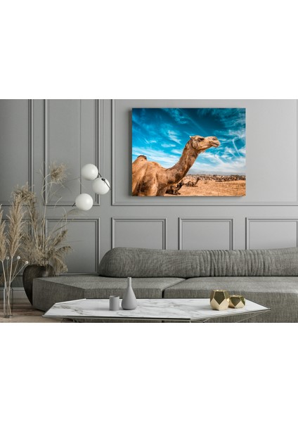 Gökyüzü Deve - Ahşap Mdf Tablo fırsatları