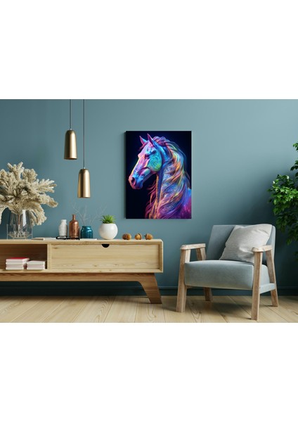 Neon At -Ahşap Mdf Tablo modelleri