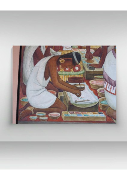 Diego Rivera - Tlacuilo - Ahşap Mdf Tablo