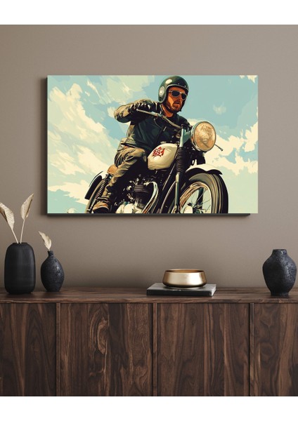 Vintage Motor Klasik - Ahşap Mdf Tablo modelleri