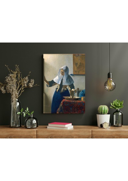 Johannes Vermeer- Woman With A Water Jug- Ahşap Mdf Tablo