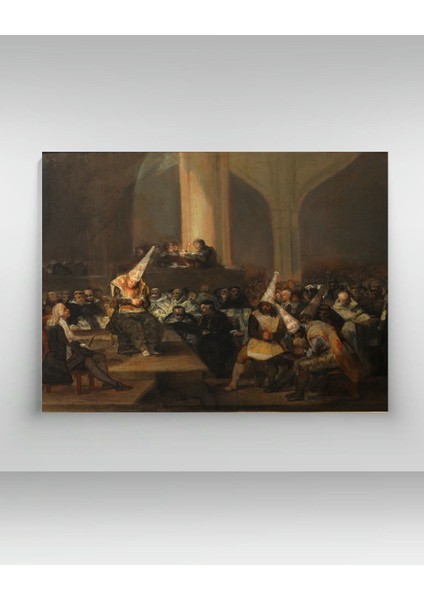 Francisco De Goya - Escena De Inquisición - Ahşap Mdf Tablo fiyatları