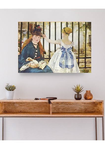 Édouard Manet -Saint-Lazare Garı - Ahşap Mdf Tablo modelleri