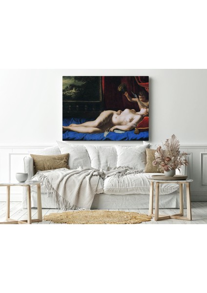 Artemisia Gentileschi - Sleeping Venus - Ahşap Mdf Tablo fiyatları