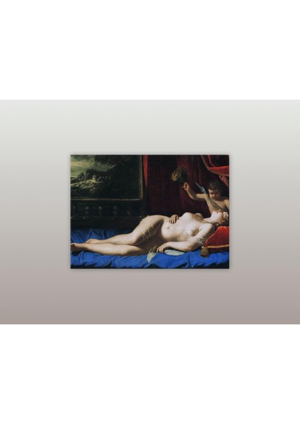 Artemisia Gentileschi - Sleeping Venus - Ahşap Mdf Tablo modelleri