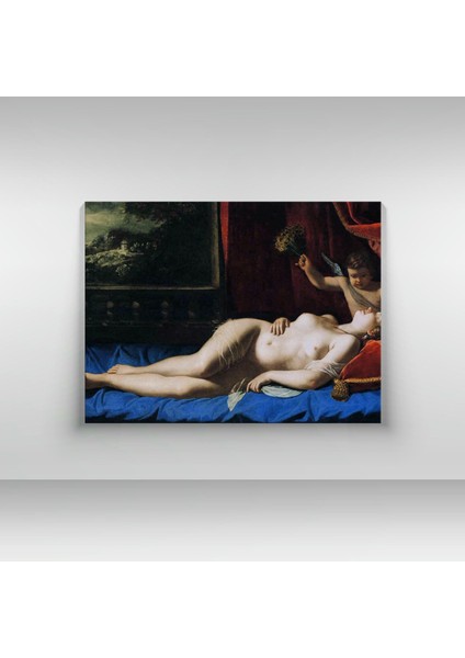 Artemisia Gentileschi - Sleeping Venus - Ahşap Mdf Tablo fırsatları