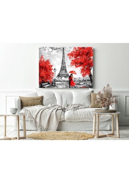 Romantik Paris - Ahşap Mdf Tablo