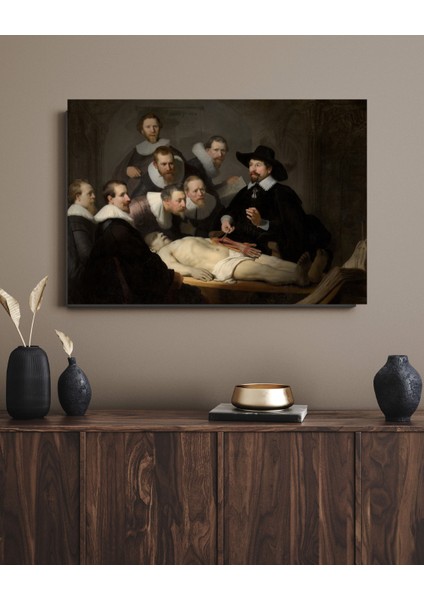 Rembrandt - The Anatomy Lesson Of Dr Nicolaes Tulp - Ahşap Mdf Tablo modelleri