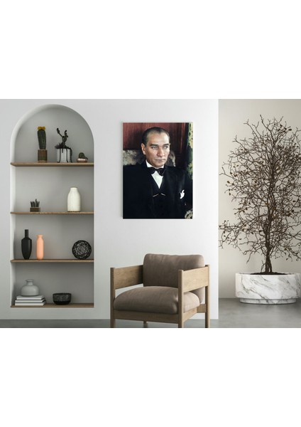 Renklendirilmiş Atatürk Fotoğrafı - Ahşap Mdf Tablo fırsatları