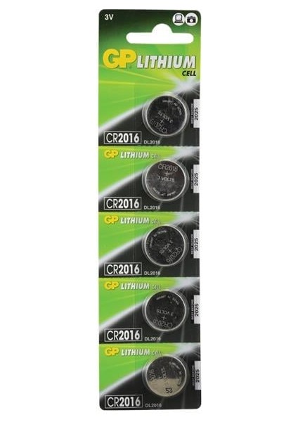 CR2016 3V Lityum Para Pil (5'li Paket) modelleri