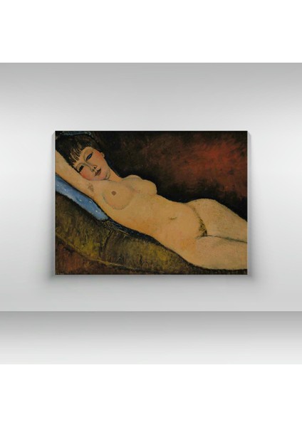 Amedeo Modigliani - Nu Couché Au Coussin Bleu - Ahşap Mdf Tablo fırsatları