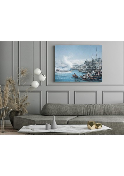 Amedeo Preziosi - Istanbul Boats - Ahşap Mdf Tablo