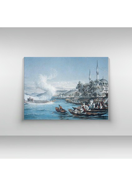 Amedeo Preziosi - Istanbul Boats - Ahşap Mdf Tablo fırsatları