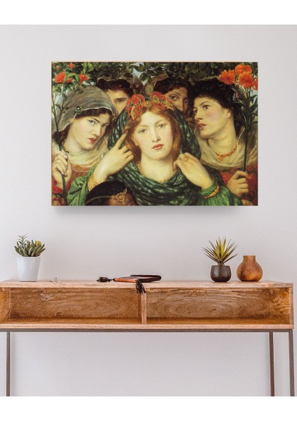 Dante Gabriel Rossetti - The Beloved - Ahşap Mdf Tablo modelleri