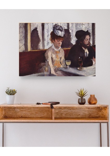 Edgar Degas - L'absinthe - Ahşap Mdf Tablo modelleri