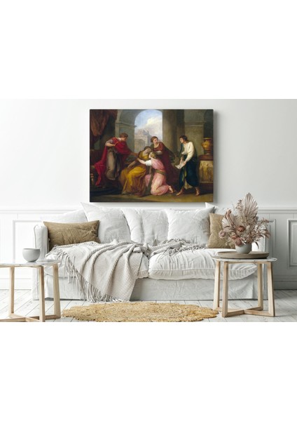 Angelica Kauffmann - Virgil Reading The ‚aeneid‘ To Augustus And Octavia - Ahşap Mdf Tablo fiyatları
