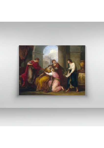 Angelica Kauffmann - Virgil Reading The ‚aeneid‘ To Augustus And Octavia - Ahşap Mdf Tablo fırsatları