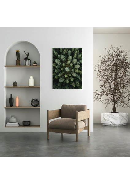 Kuş Bakışı Orman - Ahşap Mdf Tablo