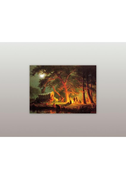 Albert Bierstadt -The Oregon Trail - Ahşap Mdf Tablo fiyatları
