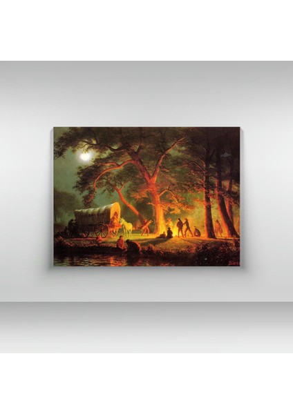 Albert Bierstadt -The Oregon Trail - Ahşap Mdf Tablo fırsatları