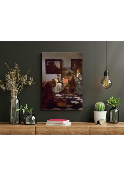 Johannes Vermeer - The Concert- Ahşap Mdf Tablo