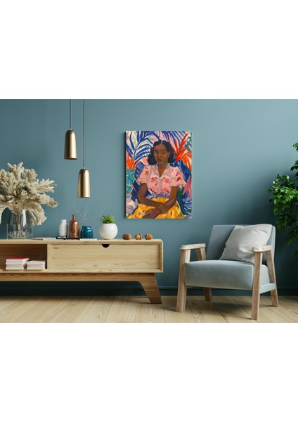 Fang Maske Motifi - Ahşap Mdf Tablo modelleri
