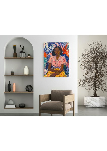 Fang Maske Motifi - Ahşap Mdf Tablo fırsatları