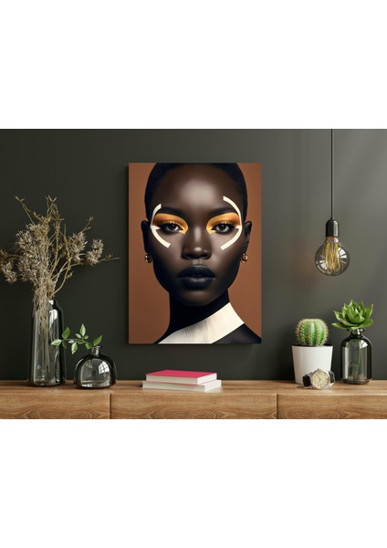 San Maske Figürü - Ahşap Mdf Tablo