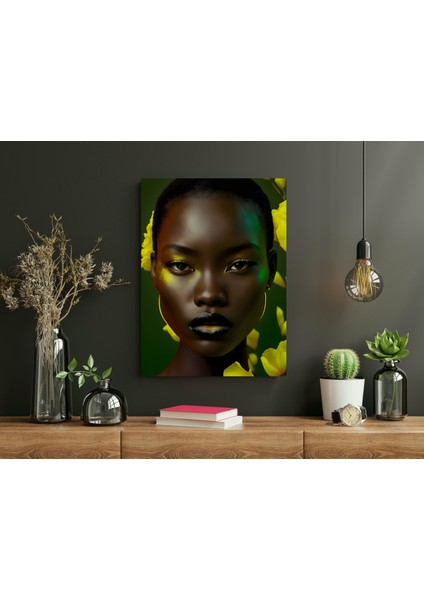 Shona Renkli Başlık - Ahşap Mdf Tablo