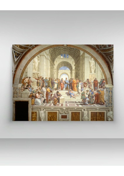 Raffaello Santi - The School Of Athens - Ahşap Mdf Tablo fiyatları