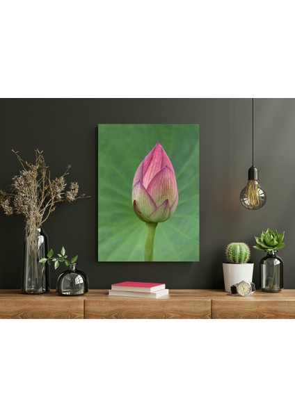 Mavi Lotus - Ahşap Mdf Tablo