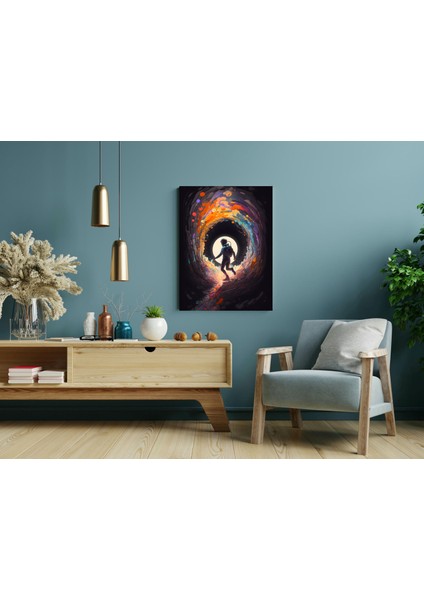 Astronotun Evreni - Ahşap Mdf Tablo modelleri
