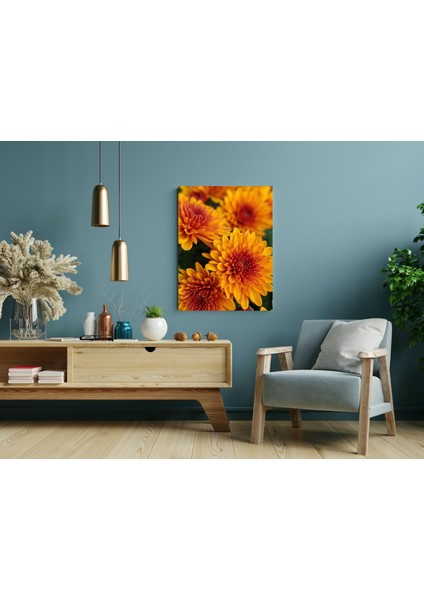 Sarı Kasımpatı - Ahşap Mdf Tablo modelleri
