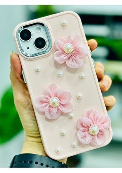 Iphone 13 - 14 ve 15 Uyumlu Tül Çiçek Oyuncak Tasarımlı Esnek Silikon Kılıfı fiyatları