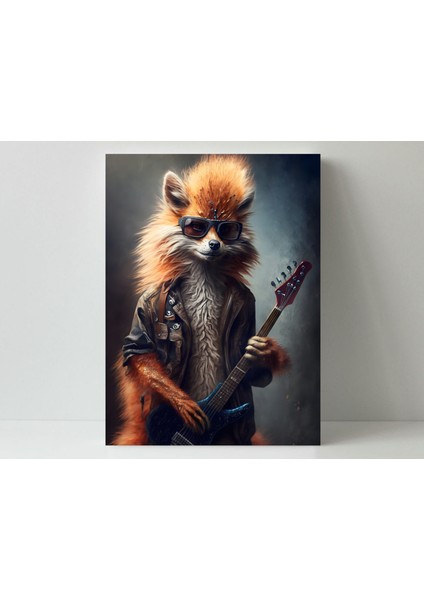 Tilki Rock - Ahşap Mdf Tablo fiyatları