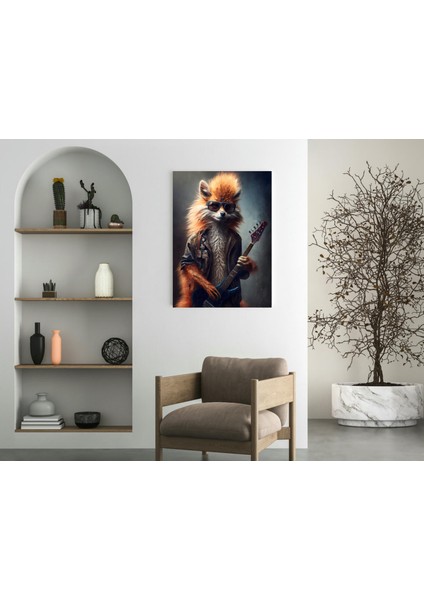 Tilki Rock - Ahşap Mdf Tablo fırsatları