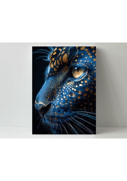 Altın Motifli Siyah Kedi -Ahşap Mdf Tablo fiyatları